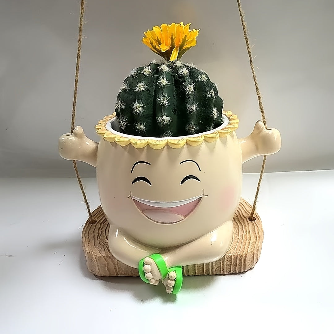 Leende Ansikte Blomkruka - 11,5cm - CC Krukan