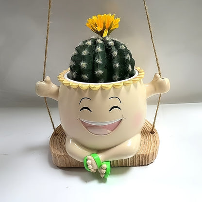 Leende Ansikte Blomkruka - 11,5cm - CC Krukan