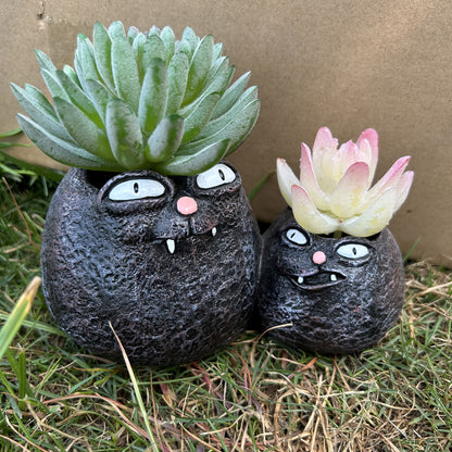Katt Monster Blomkruka - 9cm - CC Krukan