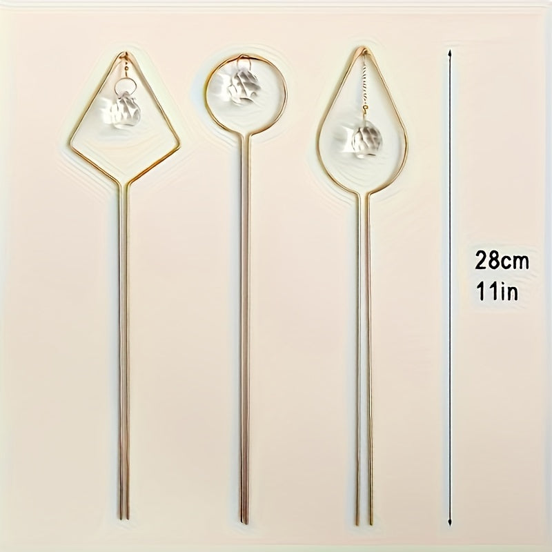 1pk-3st Kristallglas Pinnar - 28cm - CC Krukan
