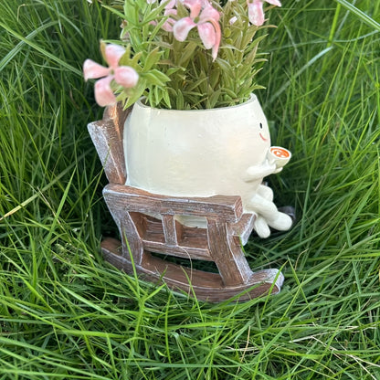 Leende Ansikte Blomkruka - 11,5cm - CC Krukan