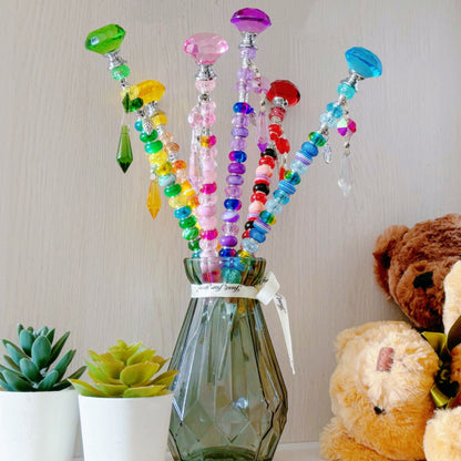 Pinnar med Färgpärlor - 27,5cm - 6 Olika Färger - CC Krukan