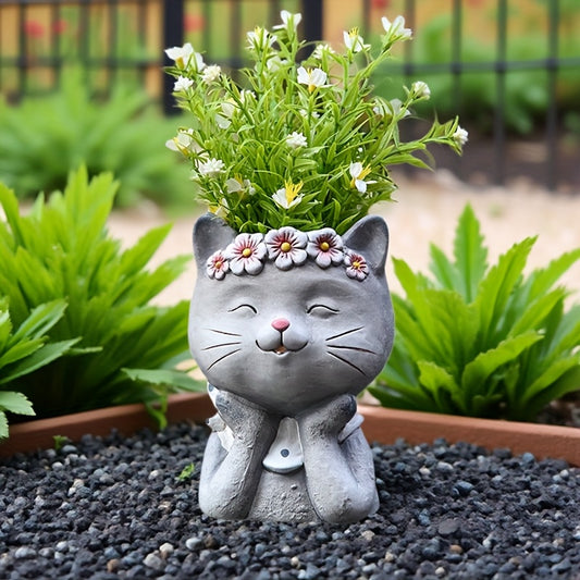 Katt Blomkruka - 16cm - CC Krukan