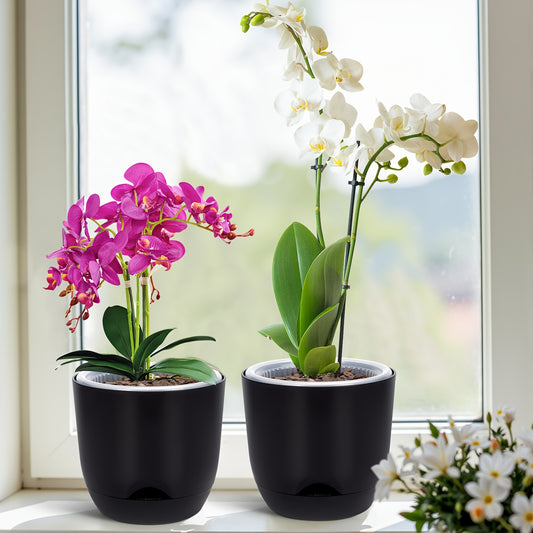 Självbevarande kruka - 13/16,5cm - 3 Olika Färger - CC Krukan