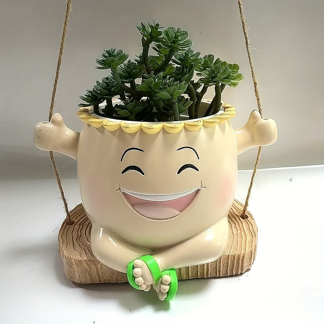 Leende Ansikte Blomkruka - 11,5cm - CC Krukan