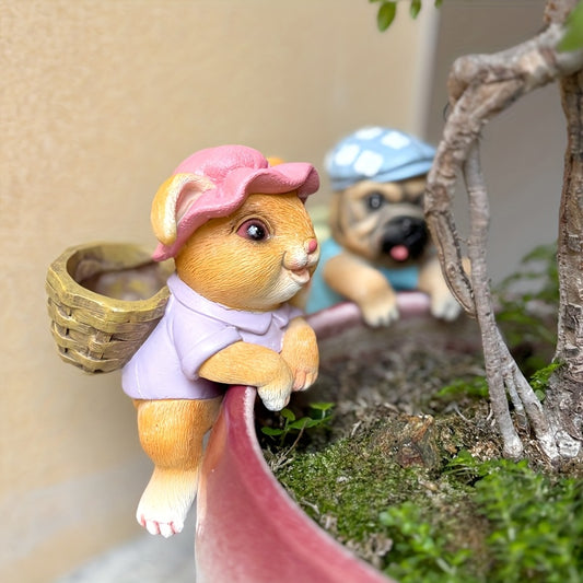 Hängande Kattunge, Valp, Kanin, Ekorre Figur - 11,5/12/13/14cm - 4 Olika Djur - CC Krukan