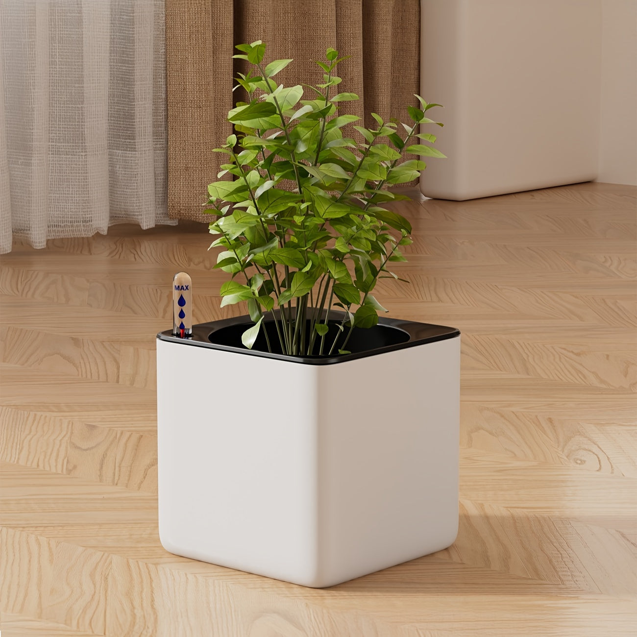 Fyrkantigt Självbevattning - 13,5/16,5/19,5cm - CC Krukan