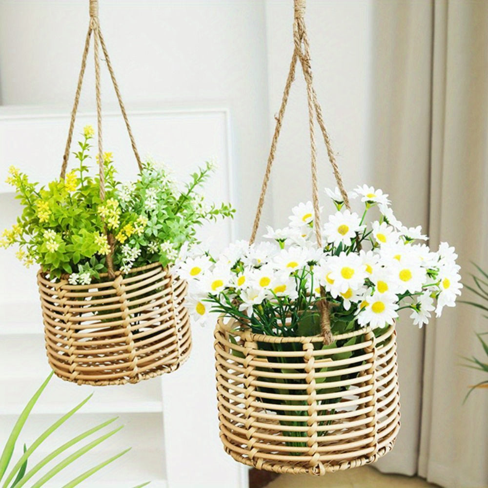 Hängande Vävt Planteringskorg - 53cm - CC Krukan