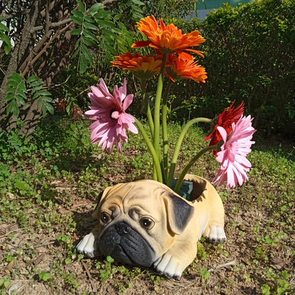 Pug Dog Blomkruka - 10,5cm - CC Krukan