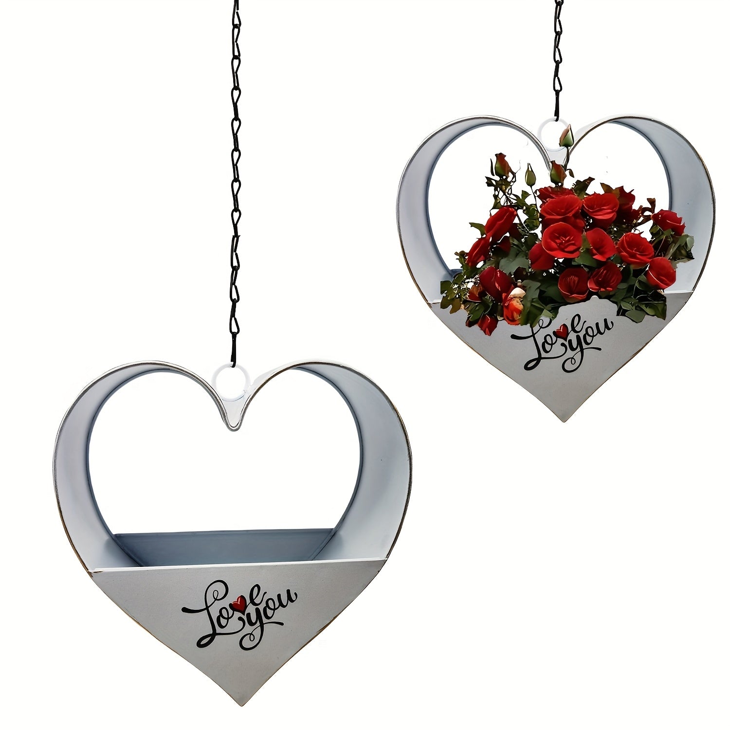 Hjärtformad Blomkruka - 48cm - 3 Olika Färger - CC Krukan