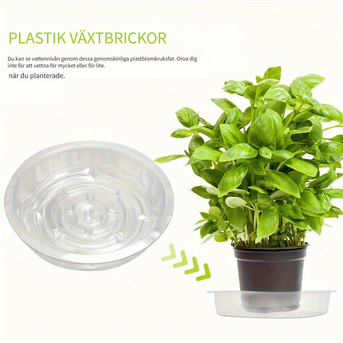 Plastbricka - 15/20/25,5/30,5cm - CC Krukan