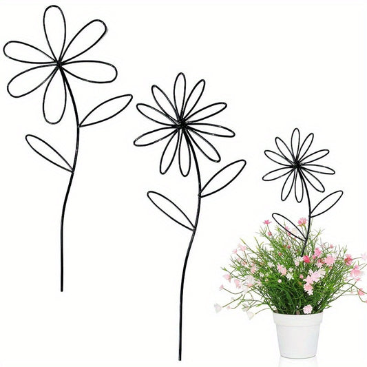1pk-3st Metall Blomma - 32cm - CC Krukan