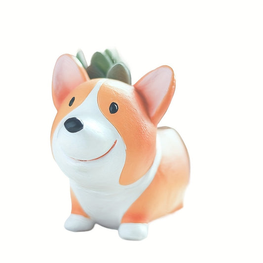 Corgi Hund Blomkruka - 10cm - CC Krukan