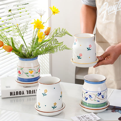 Blomkruka - 4 Olika Målningar