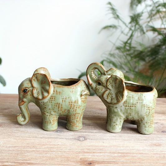 Elefant Blomkruka - 10/11,5cm - 2 Modeller - CC Krukan