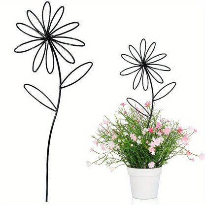 1pk-3st Metall Blomma - 32cm - CC Krukan
