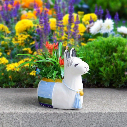 Tecknad Lamadjur Blomkruka - 11cm - CC Krukan
