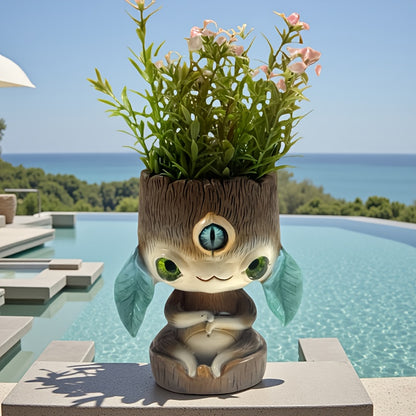 Resin Gnomplanter Blomkruka - 5,5cm - CC Krukan