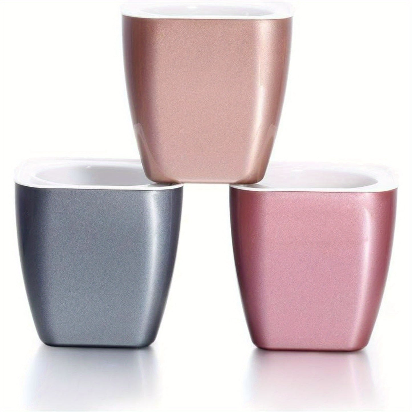 1pk-3st självbevattnings Krukor - 11cm - 3 Olika Färger - CC Krukan