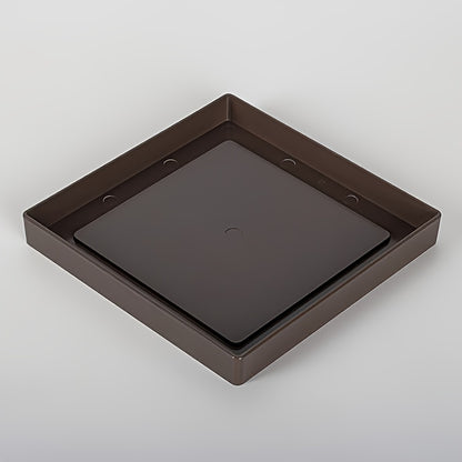 Fyrkantiga Blomkruka med Bricka - 20cm - CC Krukan