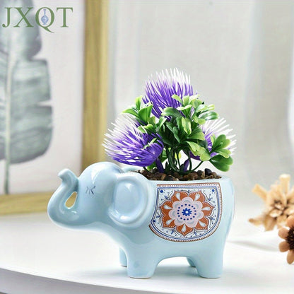1pk-1/4st Elefant Blomkruka - 7,5cm - 4 Olika Färger - CC Krukan