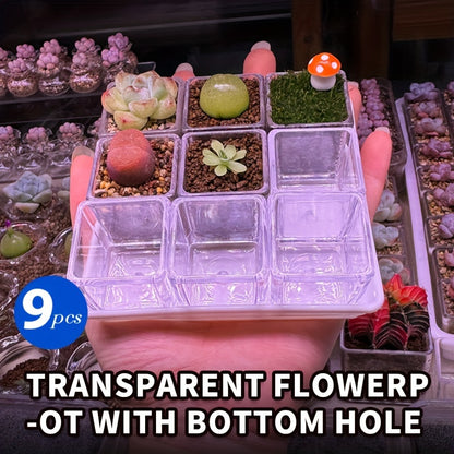 9st Blomkrukor + Bricka