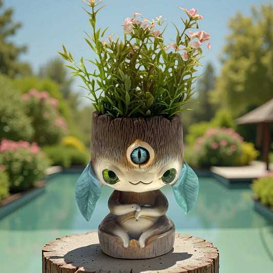 Resin Gnomplanter Blomkruka - 5,5cm - CC Krukan