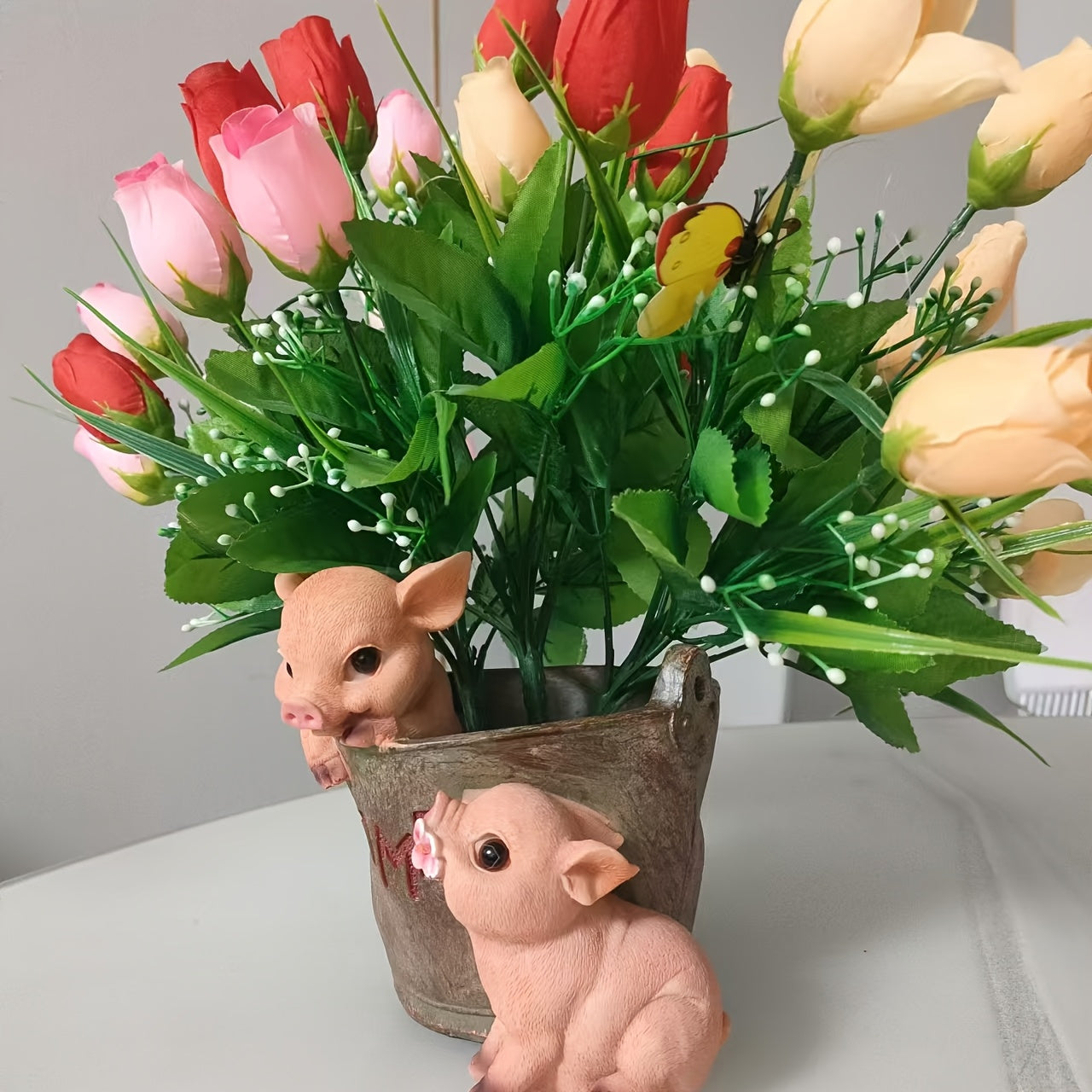 Gris Blomkruka - 15cm - CC Krukan