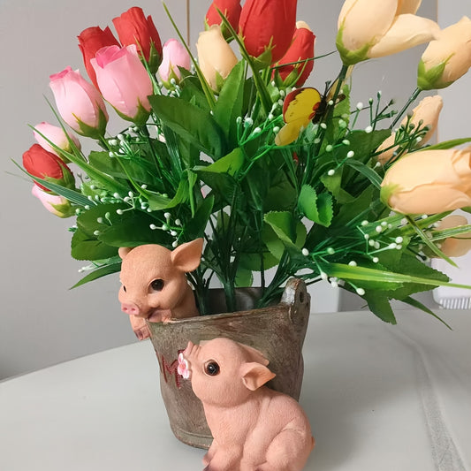 Gris Blomkruka - 15cm - CC Krukan