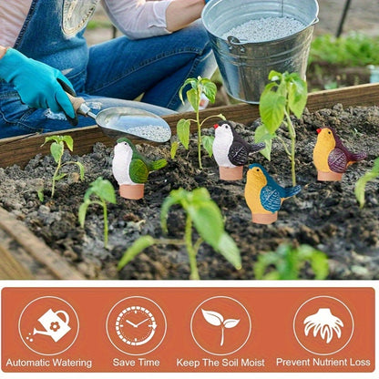 1pk-4st Fåglar Självbevattning - 16cm - CC Krukan