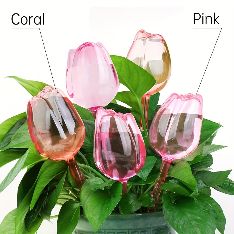 1pk-2/5st Tulpanformad Självbevattning - 24cm - 2 Olika Färger - CC Krukan