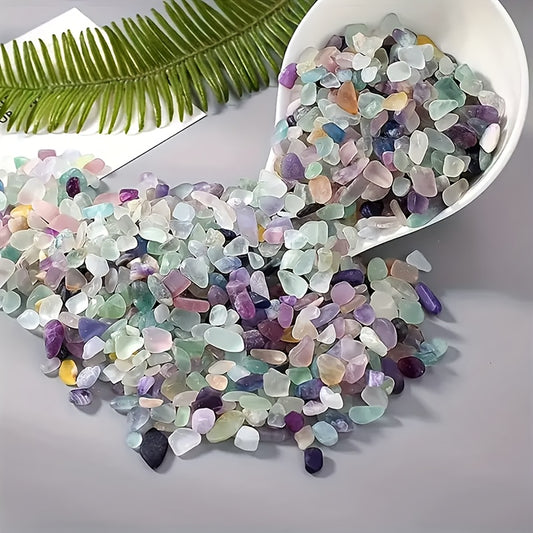 200/460g Naturlig Fluorit Sten - 0,3-1,2cm - 4 Storlekar - CC Krukan
