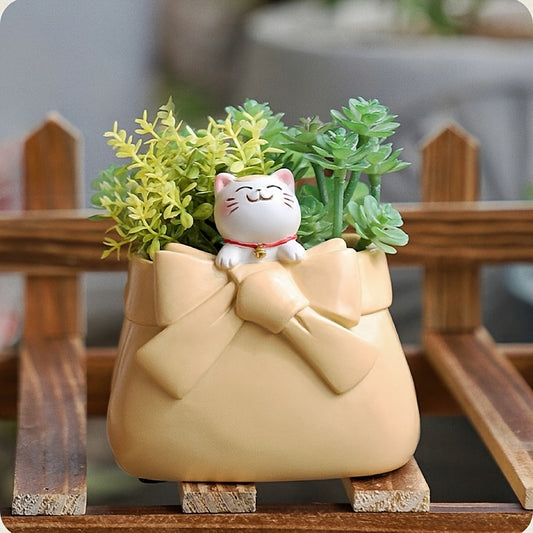 Hängade Gris, Katt, Panda & Hund i Blomkruka - 8,5cm - 4 Olika Modeller - CC Krukan