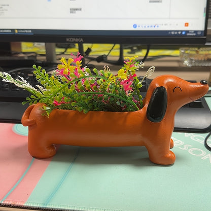 Tax Hund Blomkruka - 9cm - CC Krukan