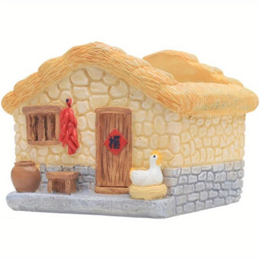 Hus Blomkruka - 8cm - CC Krukan