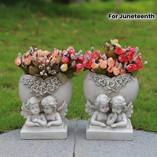 Änglar på Blomkrukan - 17,5cm - CC Krukan