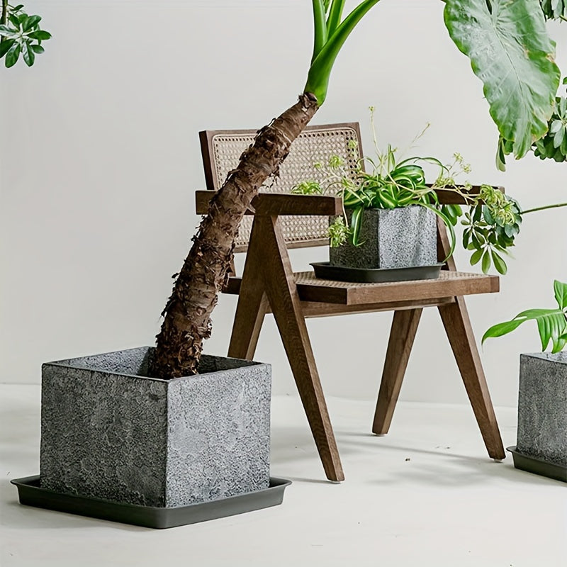 1pk-2st Kvadratiska Brickor - 35,5/40,5/45,5cm - 4 Olika Färger - CC Krukan