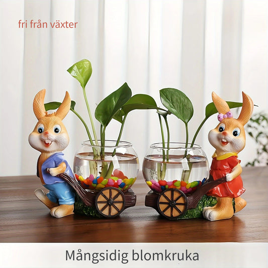 Kanin Blomkruka - 14,5cm - 4 Olika Färger - CC Krukan